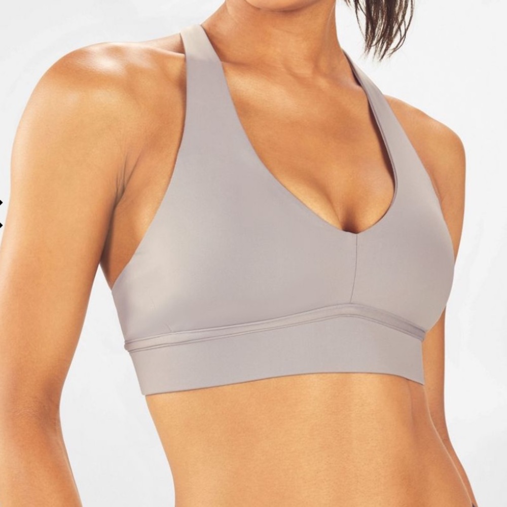Fabletics grey sports bra